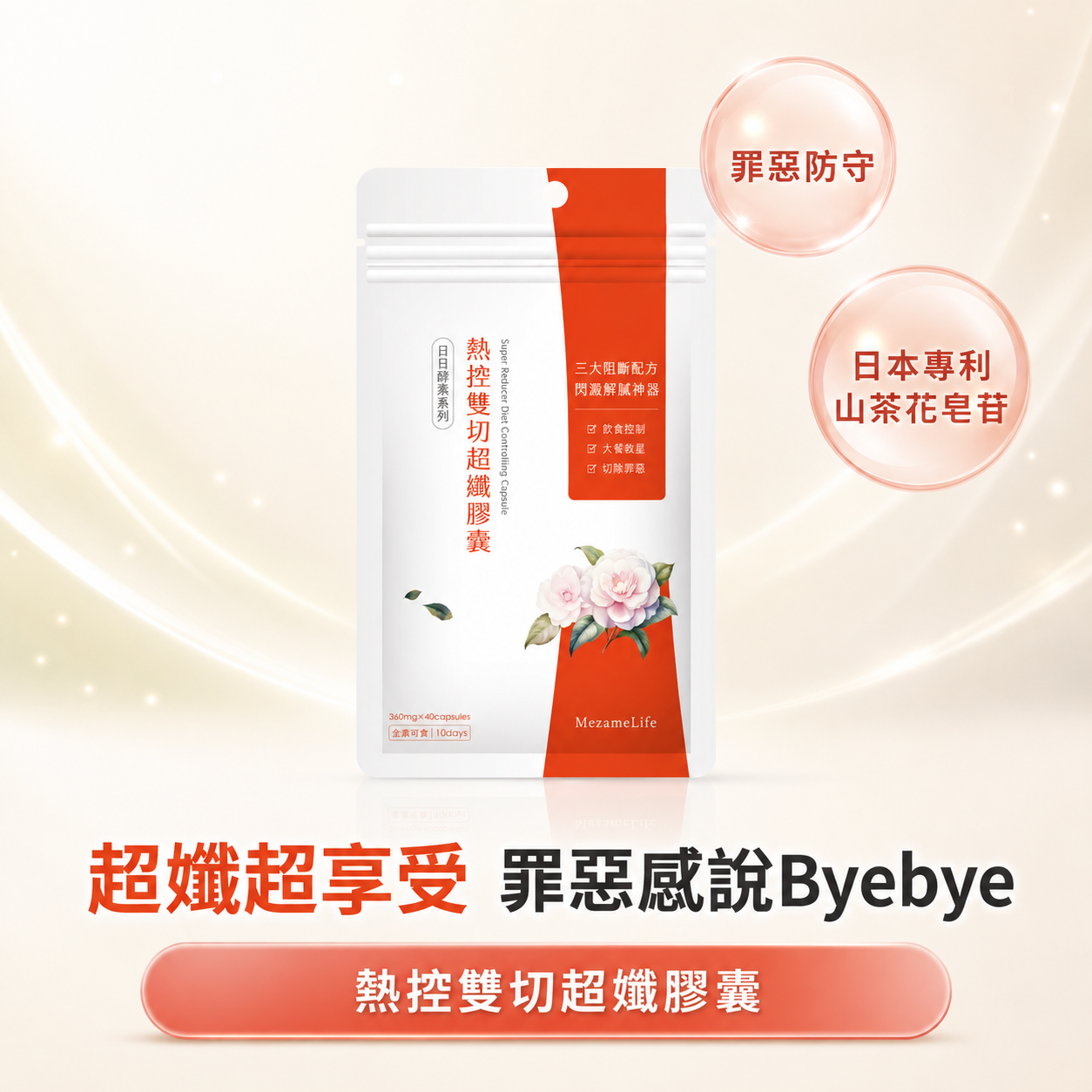 熱控雙切超孅膠囊(40顆/袋)