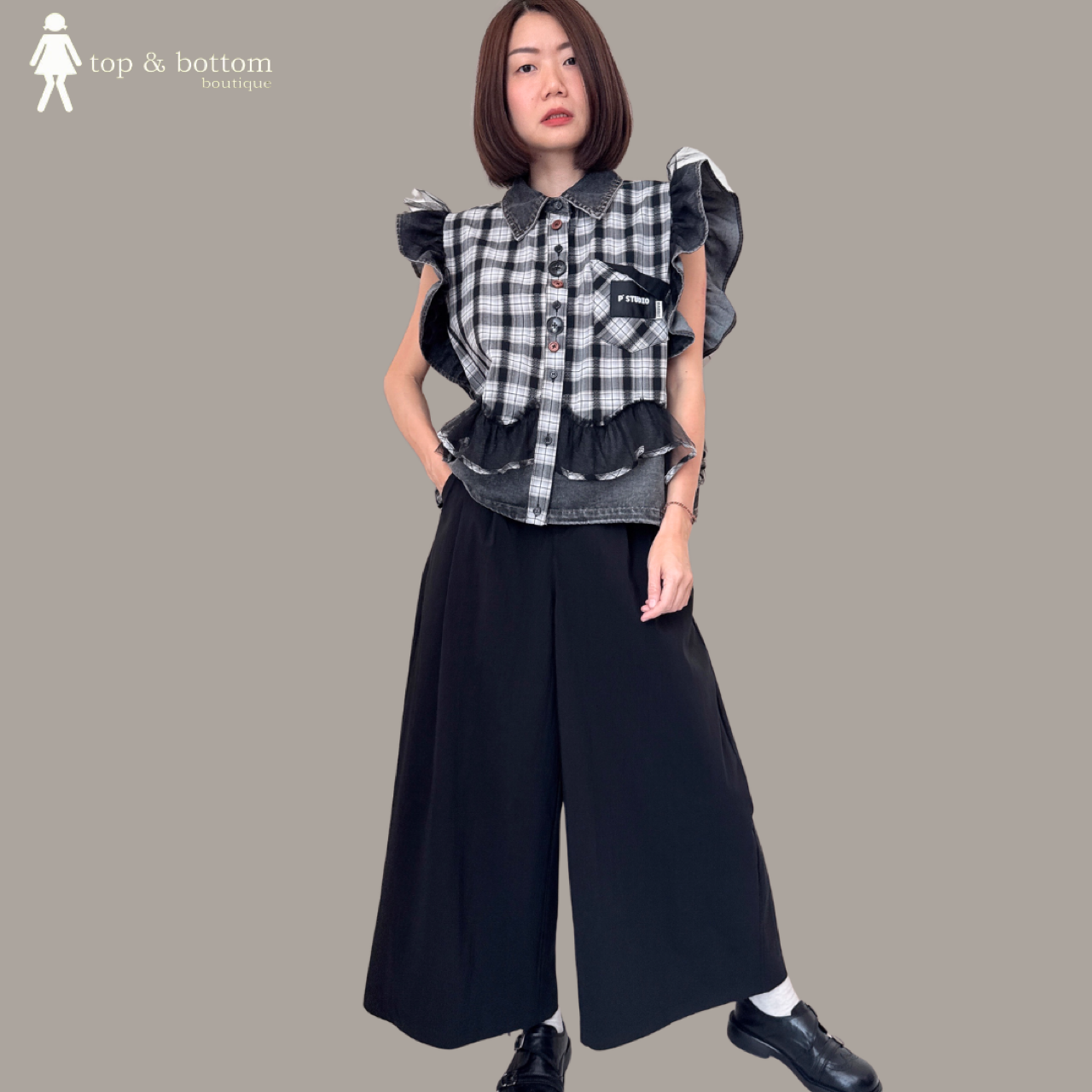 RIBBON AT WAIST PANT