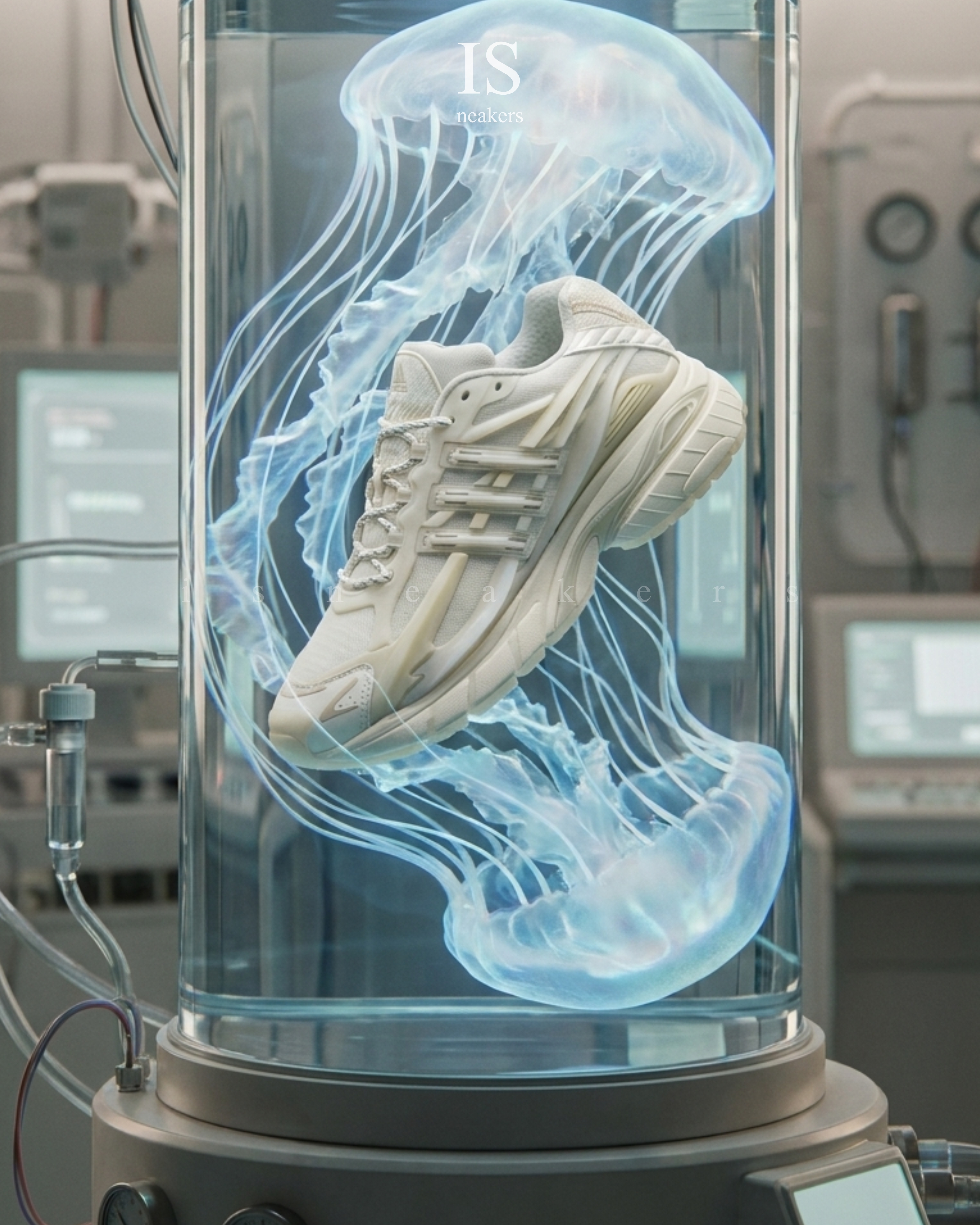 iSNEAKERS｜Pharrell Williams x adidas Adistar Jellyfish "Triple White" 米白色 KH6730 水母鞋