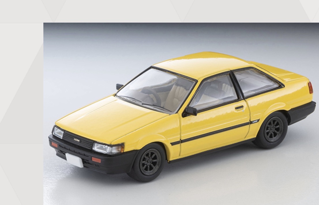 預訂Pre Order- Tomytec LV-N284f Toyota Corolla Levin 2 Door Watanabe Rims (Yellow)