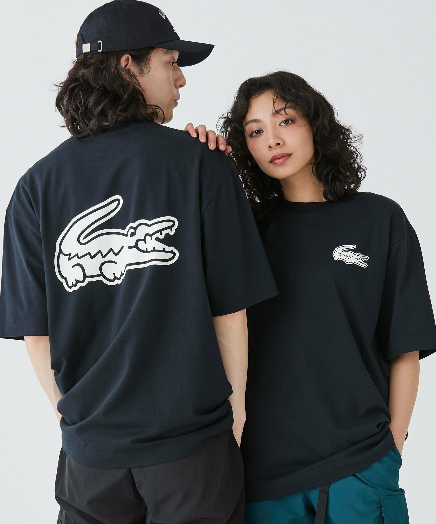 預購┃日本限定 LACOSTE Q版 鱷魚 寬鬆 短T
