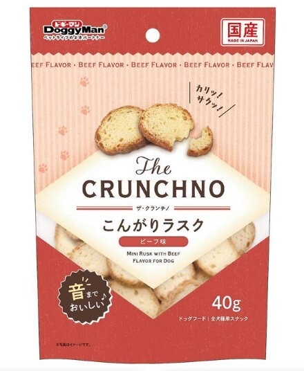 [$100/4]Doggyman CRUNCHNO 香脆麵包乾 牛肉味 40g