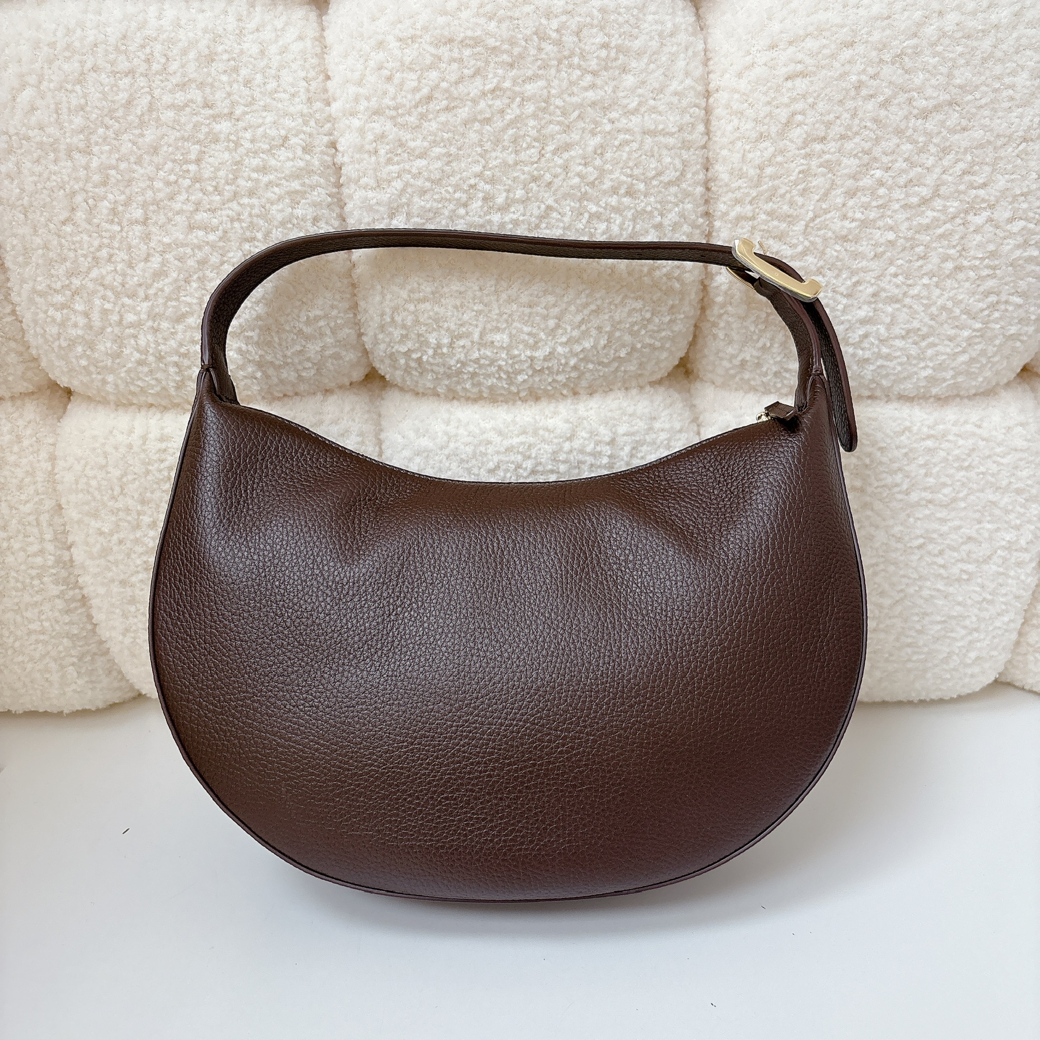 CHANEL Hobo Handbag -Brown / GHW