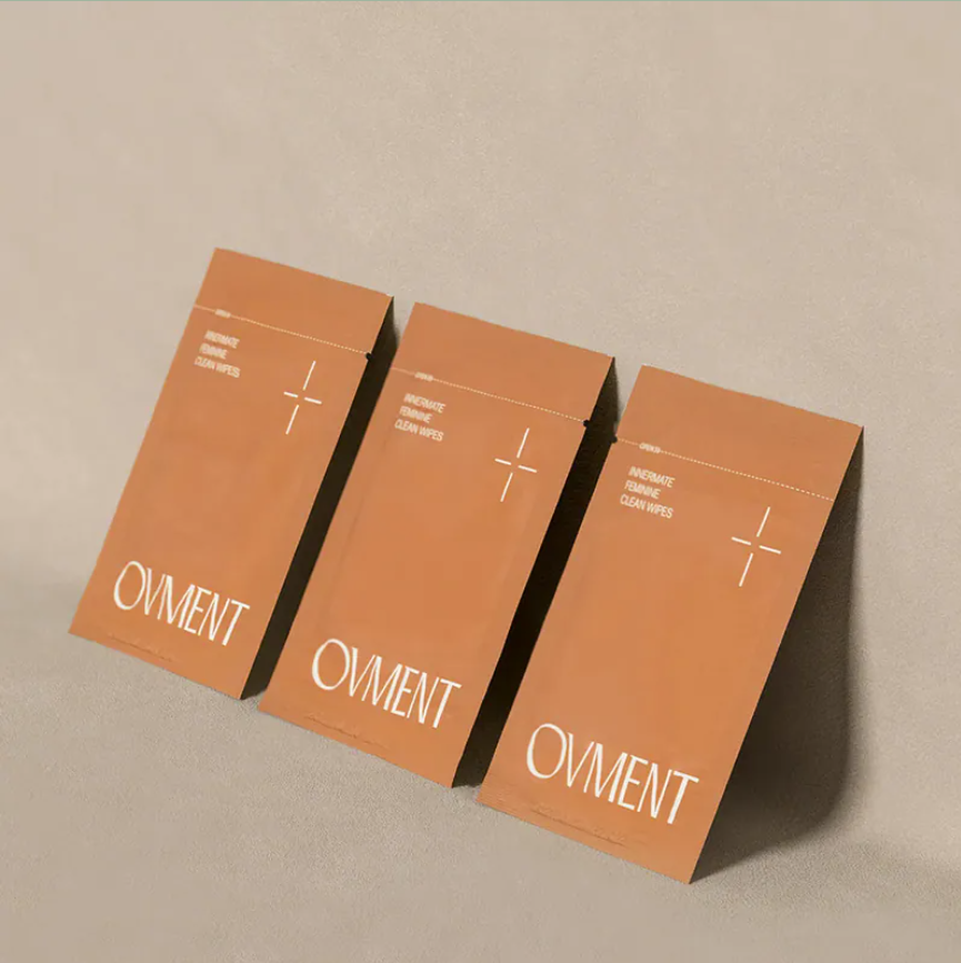 Ovment 女性抑菌清潔濕巾獨立包裝（1盒15片裝）