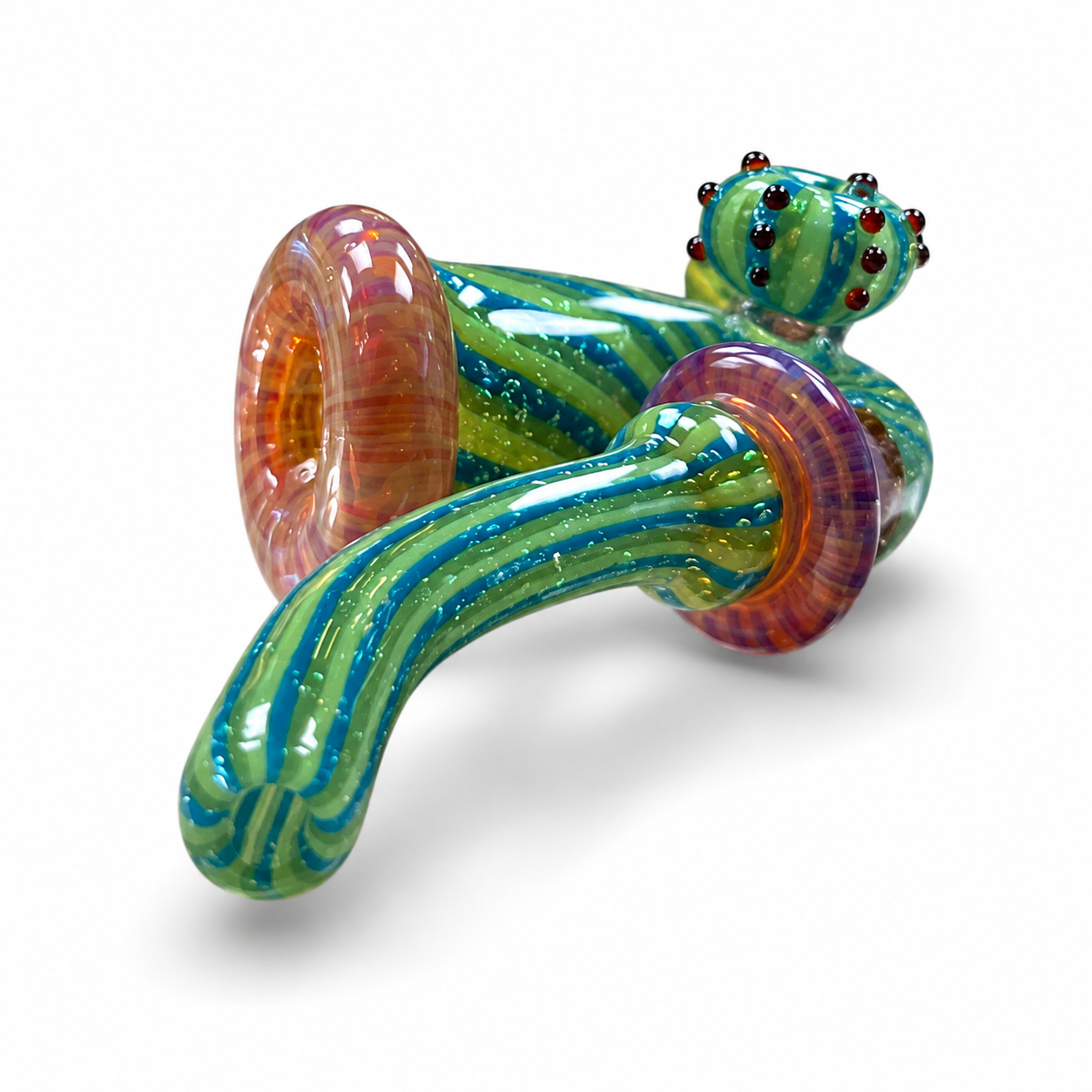 🇨🇦極光Aurora - Cactus Bloom Glass Pipe 紅花仙人掌玻璃斗