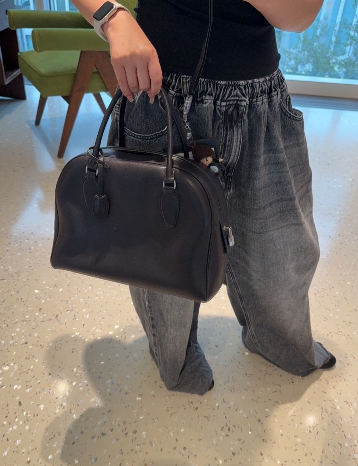The row India Bag 小牛皮 手袋 保齡球袋