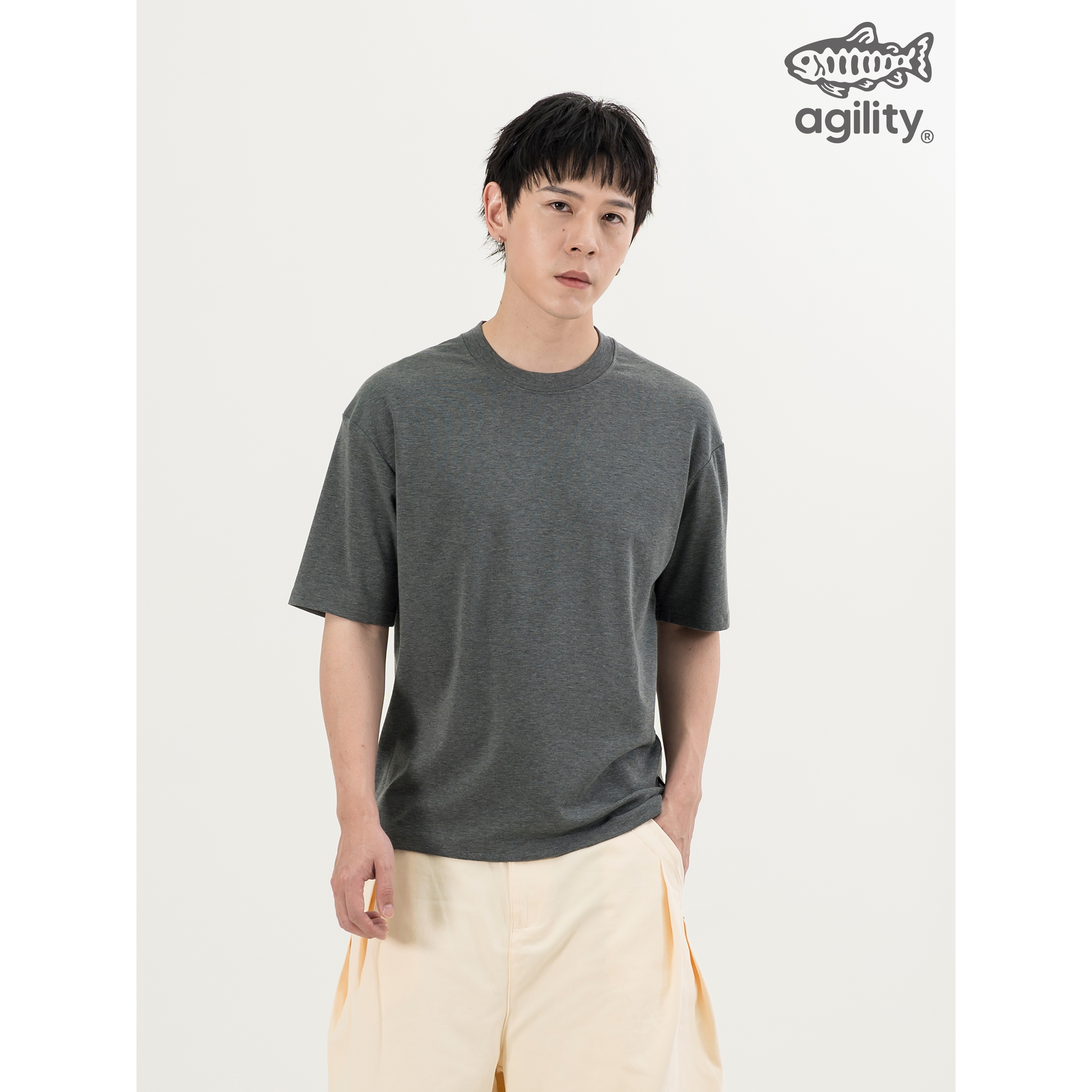 AGILITY Slim Fit Cashmere Tee 天絲混紡 合身短袖上衣 [T03S]