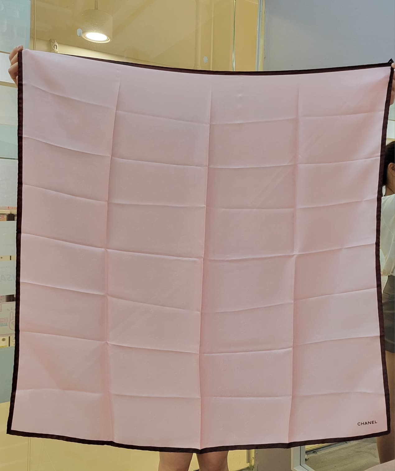 CHANEL AAB799 SCARF 90 PINK