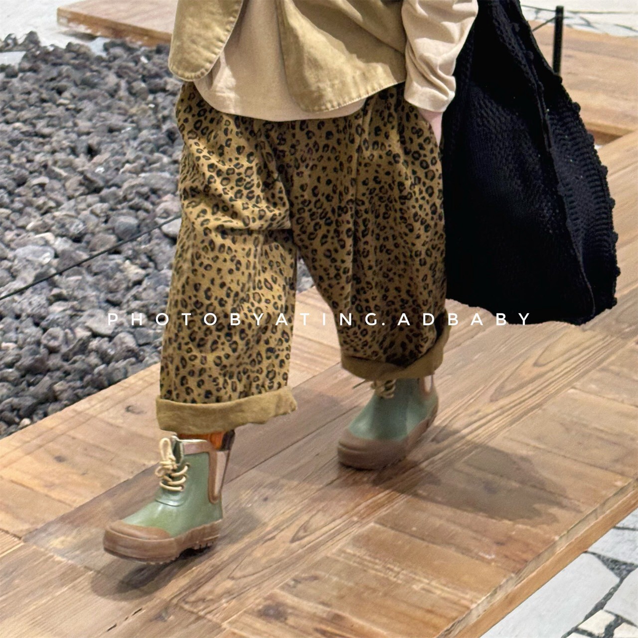 🍂 秋裝  ꒱ 回歸款豹紋寬褲 ⋆.˚