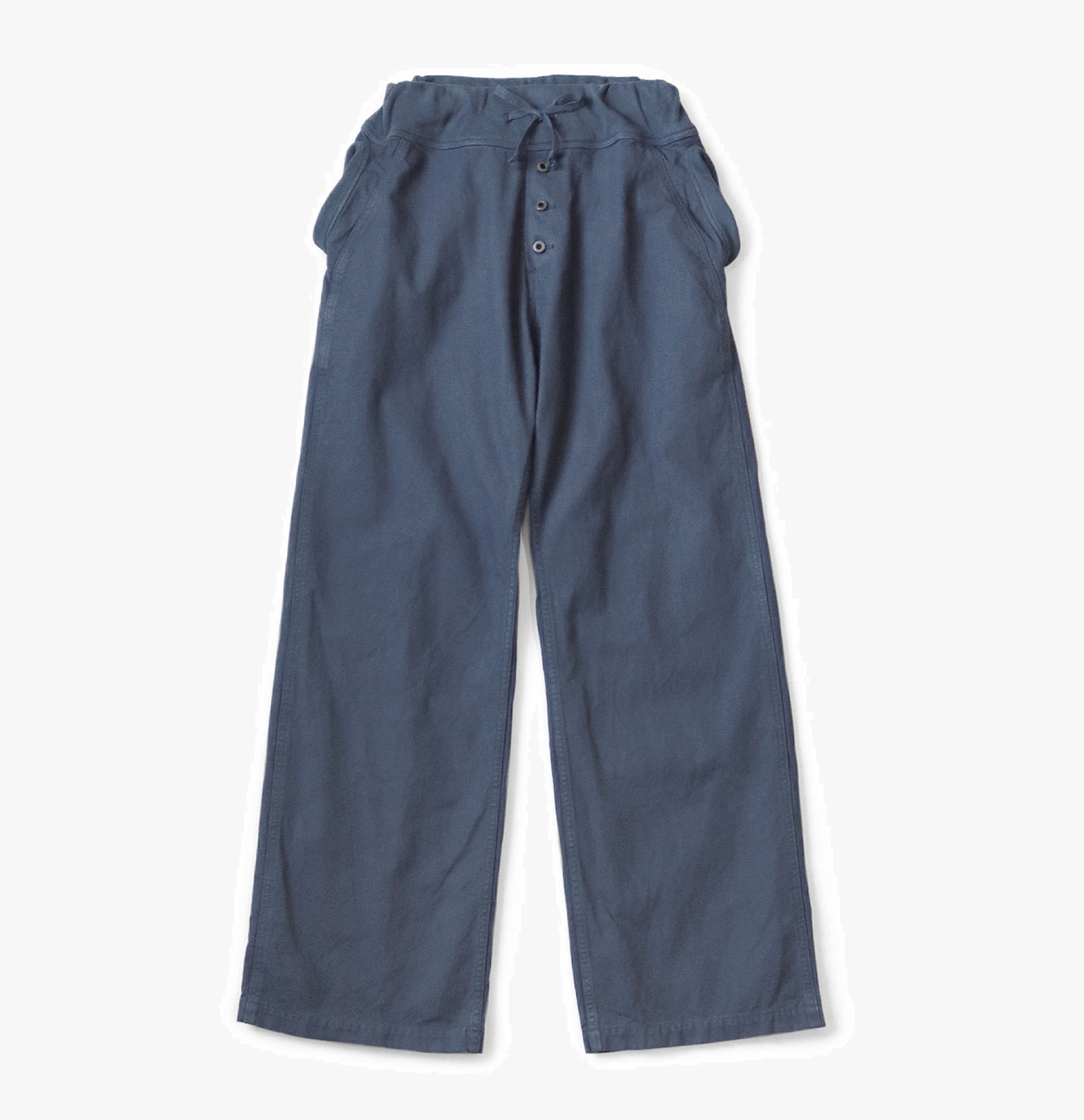 KAPITAL Thin canvas Nouvelle PANTS - NAVY PRE ORDER ITEM (預訂中)