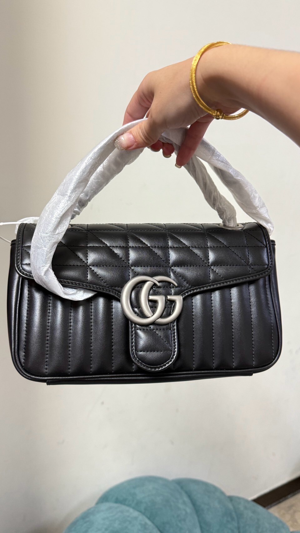 【Luxury】 鏈條斜背款GUCCI包 現貨 古馳GUCCI女包手提包肩背包 大LOGO 標誌款GUCCI包 精品包