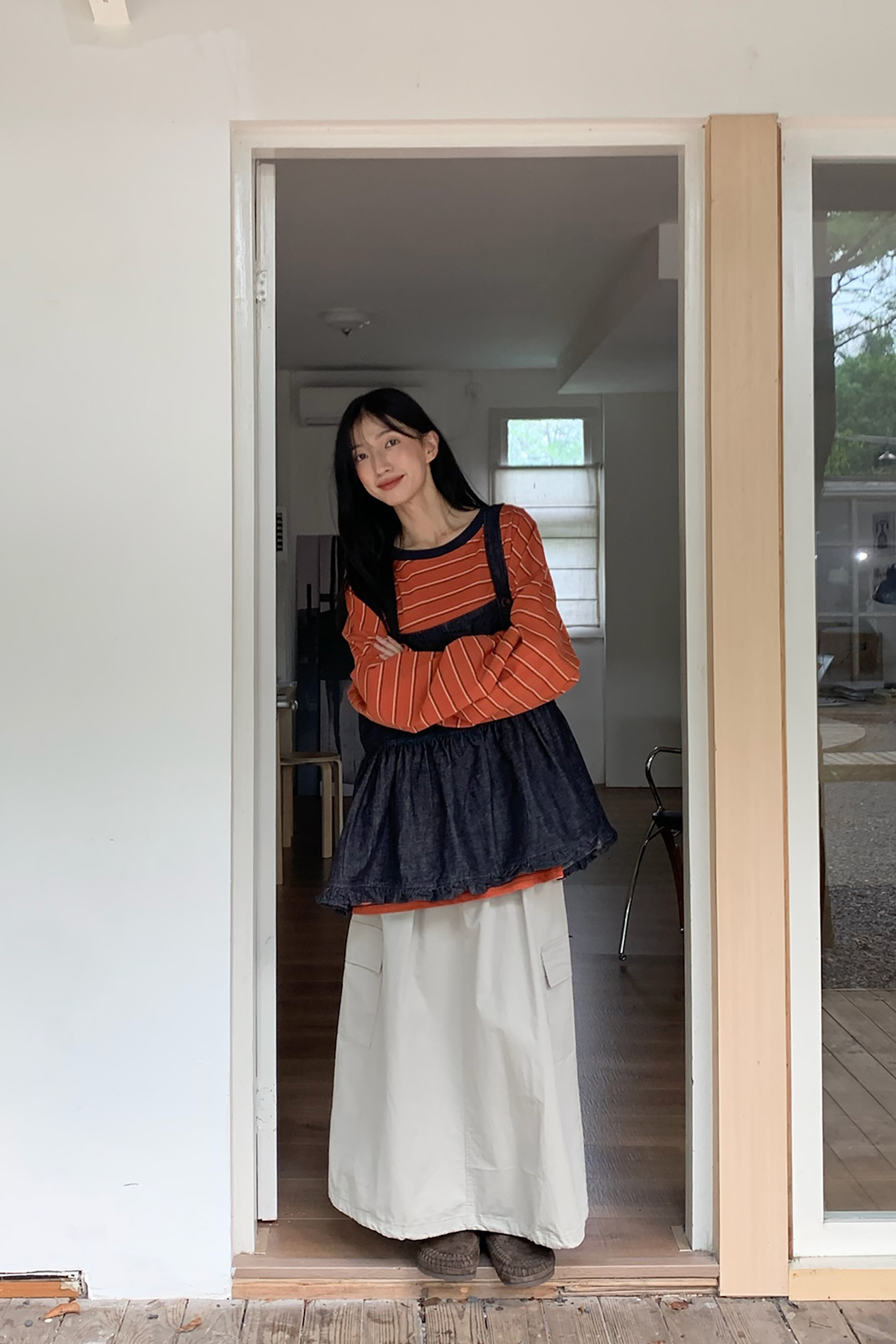 Aug｜日感少女の丹寧背心