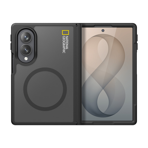 National Geographic - Magnetic Matte Clear Hinge Cover - Samsung Fold 8 Ultra Case 國家地理磨砂磁吸充電貼身鉸鏈保護手機硬殼