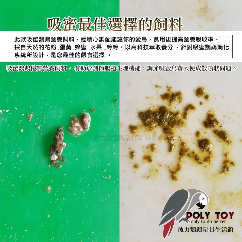 美光吸蜜粉 吸蜜鸚鵡優質營養飼料 使排泄物成型改善噴散狀 鸚鵡用品 波力鸚鵡玩具生活館