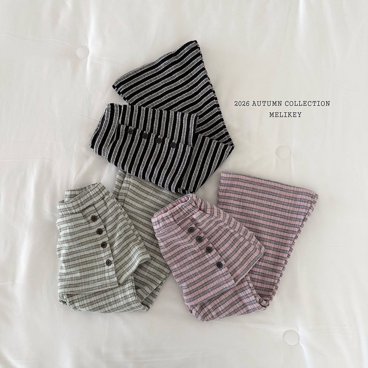 MELIKEY Button Bootcut Pants
