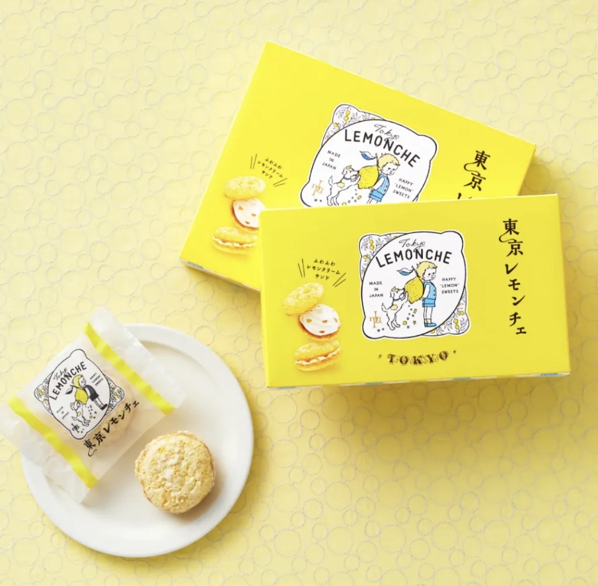 【期間限定】JP 東京 LEMONCHE 檸檬泡芙馬卡龍 4個入 0337 TK260807