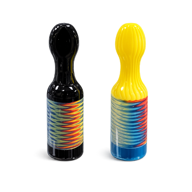 🇨🇦極光Aurora - Double-Twist Glass Pipe 雙色漩渦玻璃斗