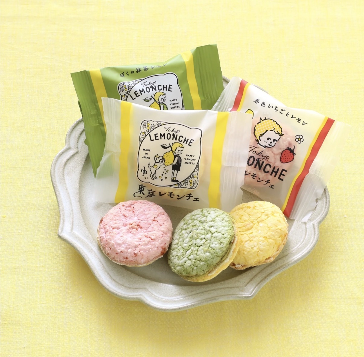 【期間限定】JP 東京 LEMONCHE 三種風味馬卡龍泡芙 9個入 0429 TK260807