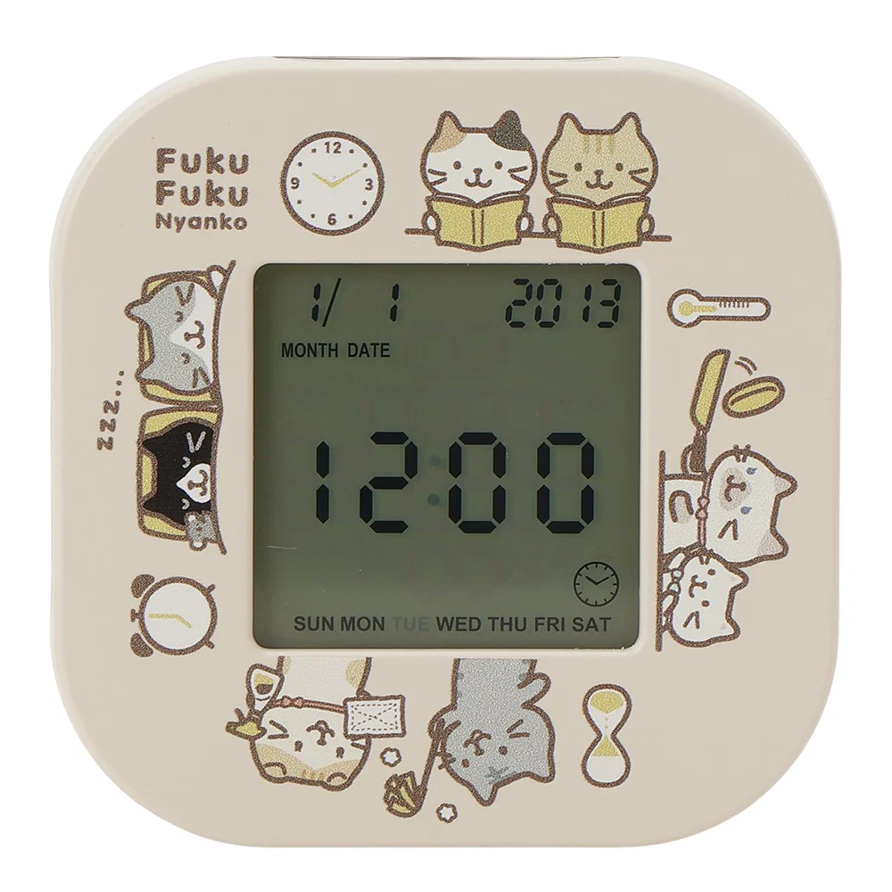 Fukufuku Nyanko 數位旋轉時鐘
