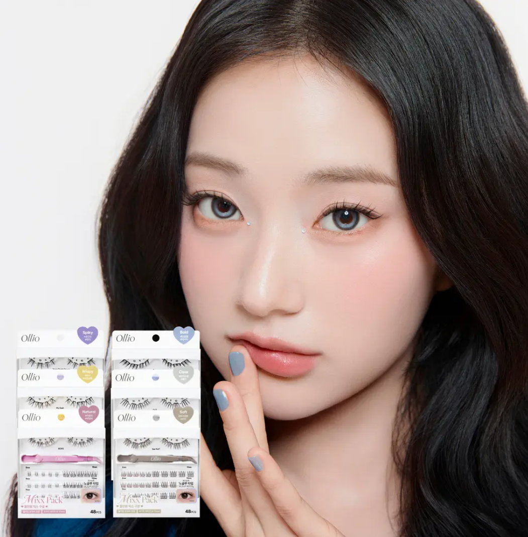 全新升級量販裝 Ollio No-Glue Eyelash Mix Pack Plus  (8/9/10/11mm) 48pcs (新手必入含鑷子）