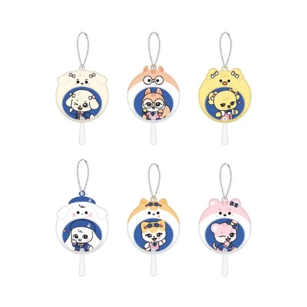 在台現貨｜IVE MINIVE 快閃店 [MINIVE SCHOOL] 迷你扇子鑰匙圈 mini picket keyring