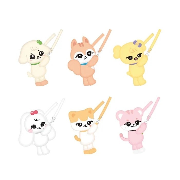 在台現貨｜IVE MINIVE 快閃店 [MINIVE SCHOOL] 角色斜背包 MINIVE CHARACTER HUG BAG