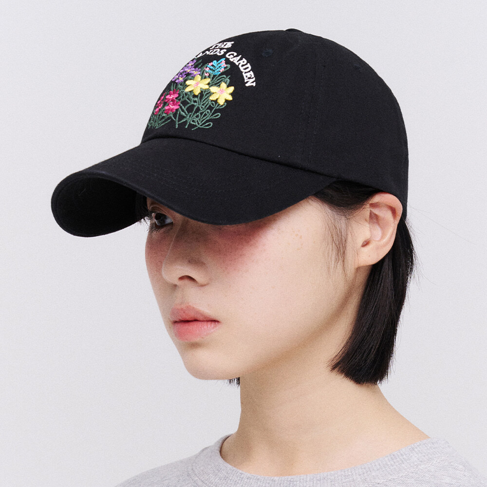 Black Sands｜FLORAL GARDEN 刺繡帽 **SEVENTEEN圓佐同款**(2colors)