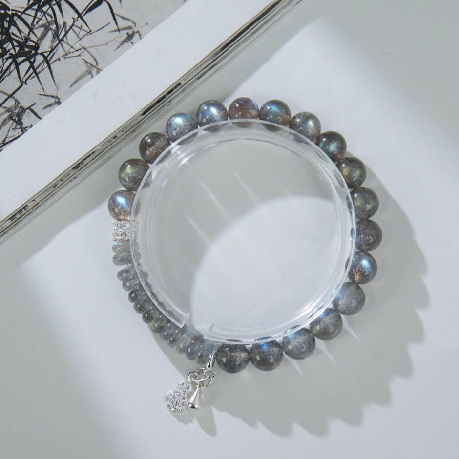 BRA-JJG0808-011 灰月光葫蘆掛墜手串8+mm S66ZC6040 (A11)