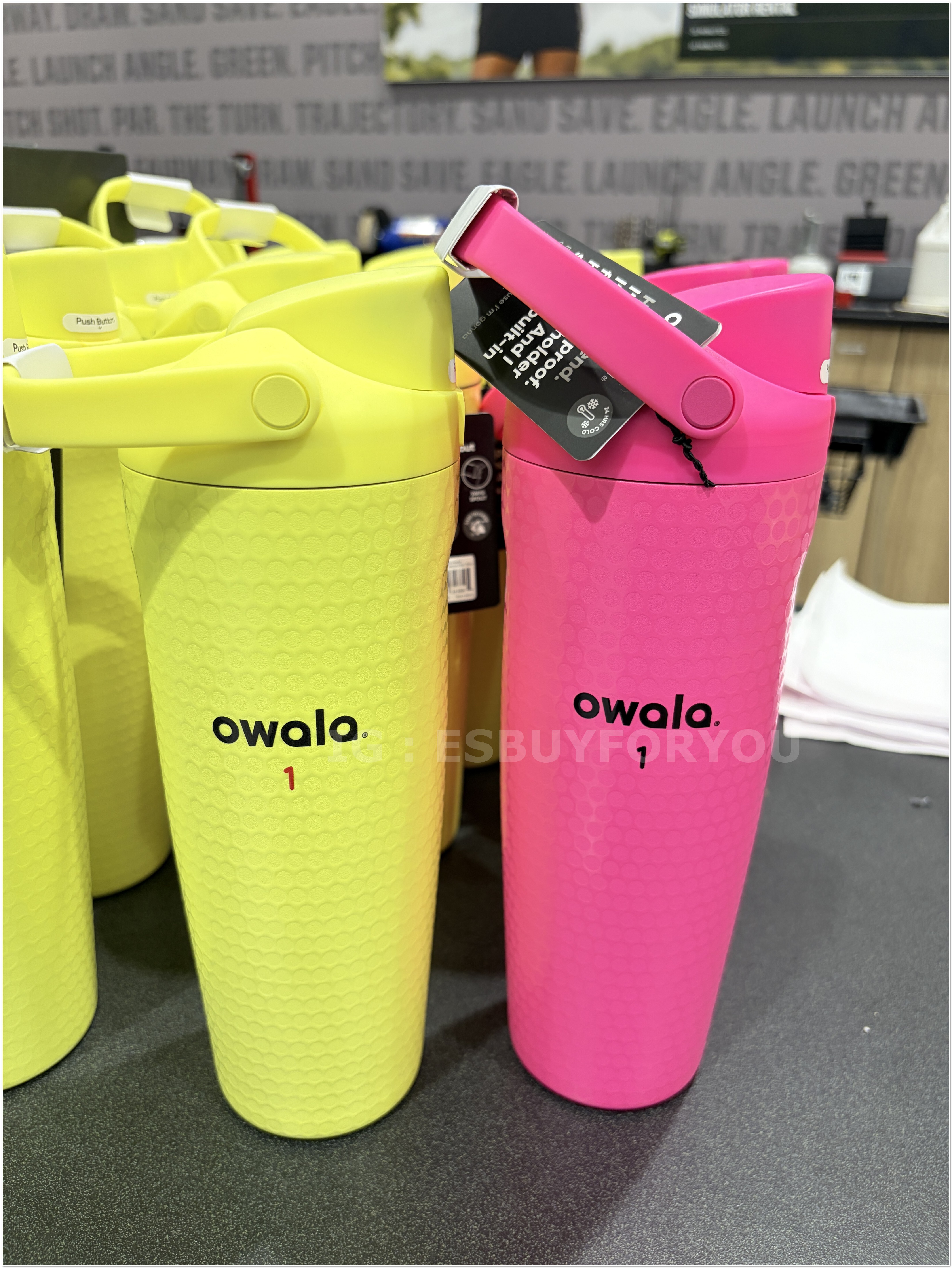 【限時】Owala(890ml 30oz) 高爾夫球限定款 不鏽鋼 FreeSip 水壺 (內有吸管) (4色)