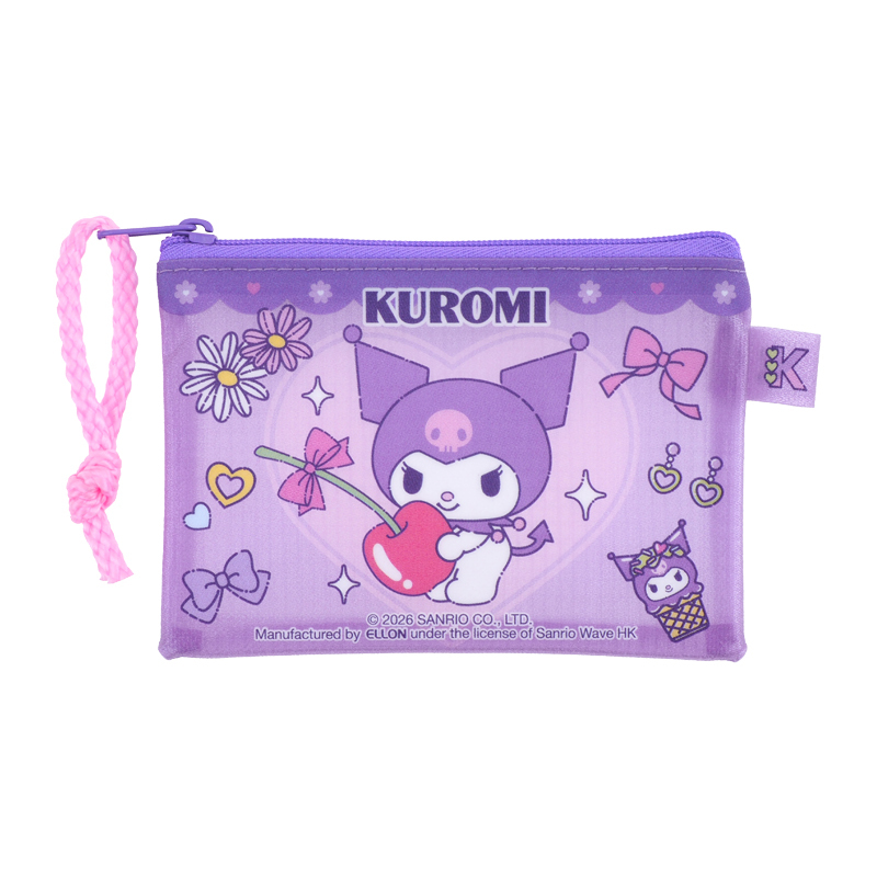Kuromi 閃紗網底文件袋-迷你 9-5478-59