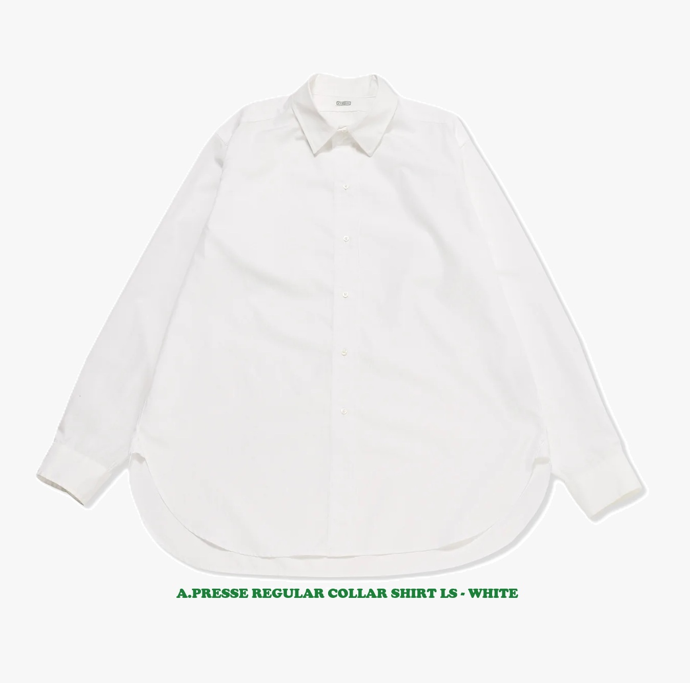 A.PRESSE REGULAR COLLAR SHIRT LS - PRE ORDER ITEM (預訂中)