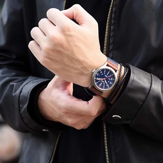 萬年鐘錶 - TIMEX 天美時  休閒設計織布錶帶男錶  TW4B14100  錶徑40MM