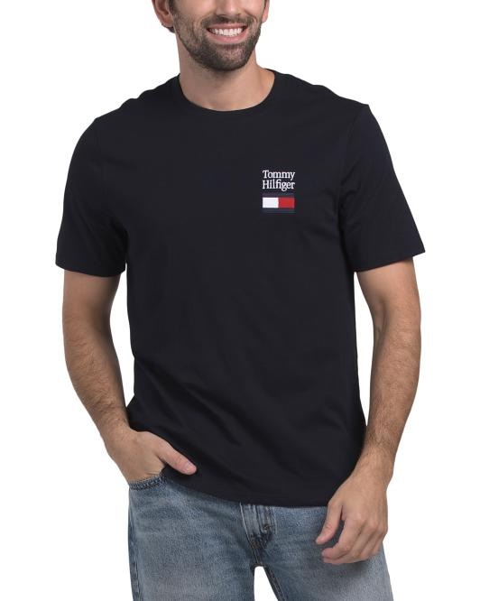 【預購】TOMMY HILFIGER H080805 Brand Love 男装短袖上衣 (黑色)