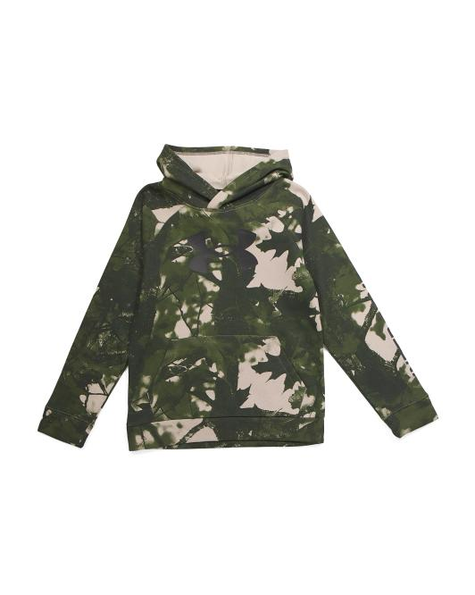 【預購】UNDER ARMOUR H080807 Woods Logo 童装連帽衛衣 (绿色)
