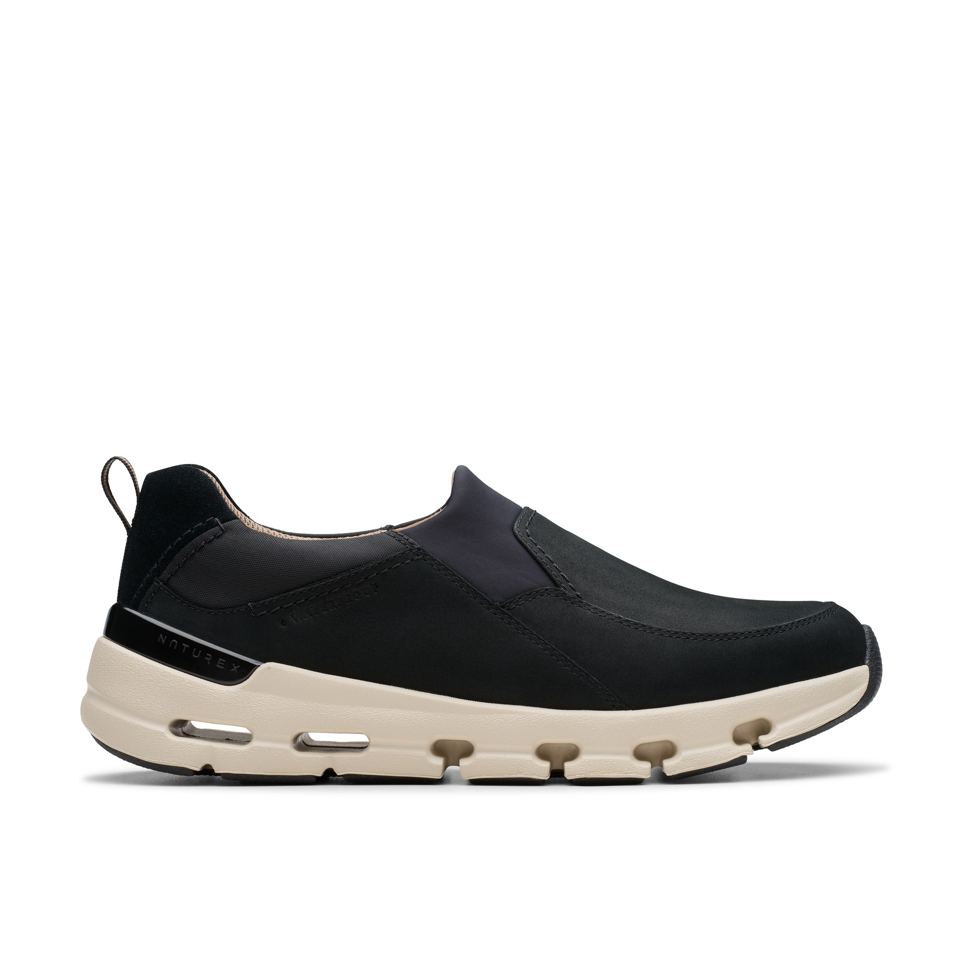 【預購】CLARKS H080808 Naturex Skywp 男装麂皮舒適鞋 (黑色)