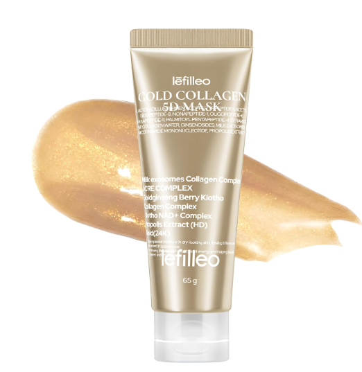 UT14   韓國  Lefilleo Gold Collagen 5D Mask 5D黃黃金膠原面膜 65g $199/1 (   3支平均價 $179/1支  ) MADE IN KOREA