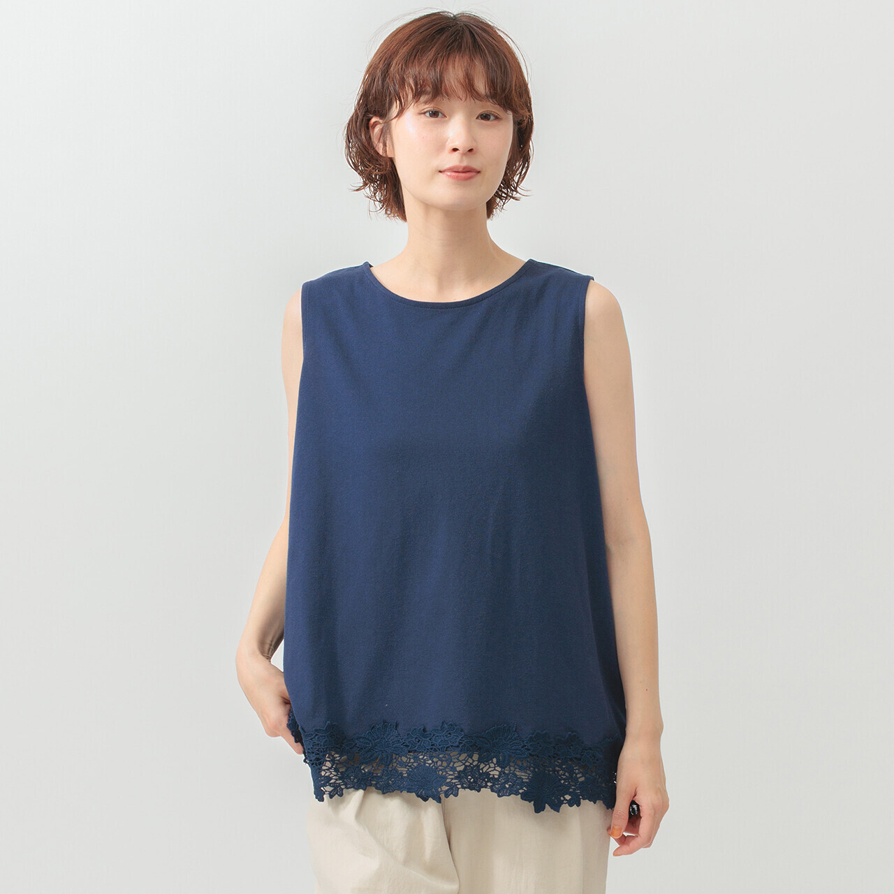 MMO LACE下擺背心 TOP