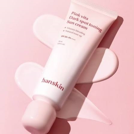 (AH) 粉紅維他命淡斑潤色防曬霜SPF50+/ PA++++(50ml) (第2件$68) - HANSKIN #1908HA