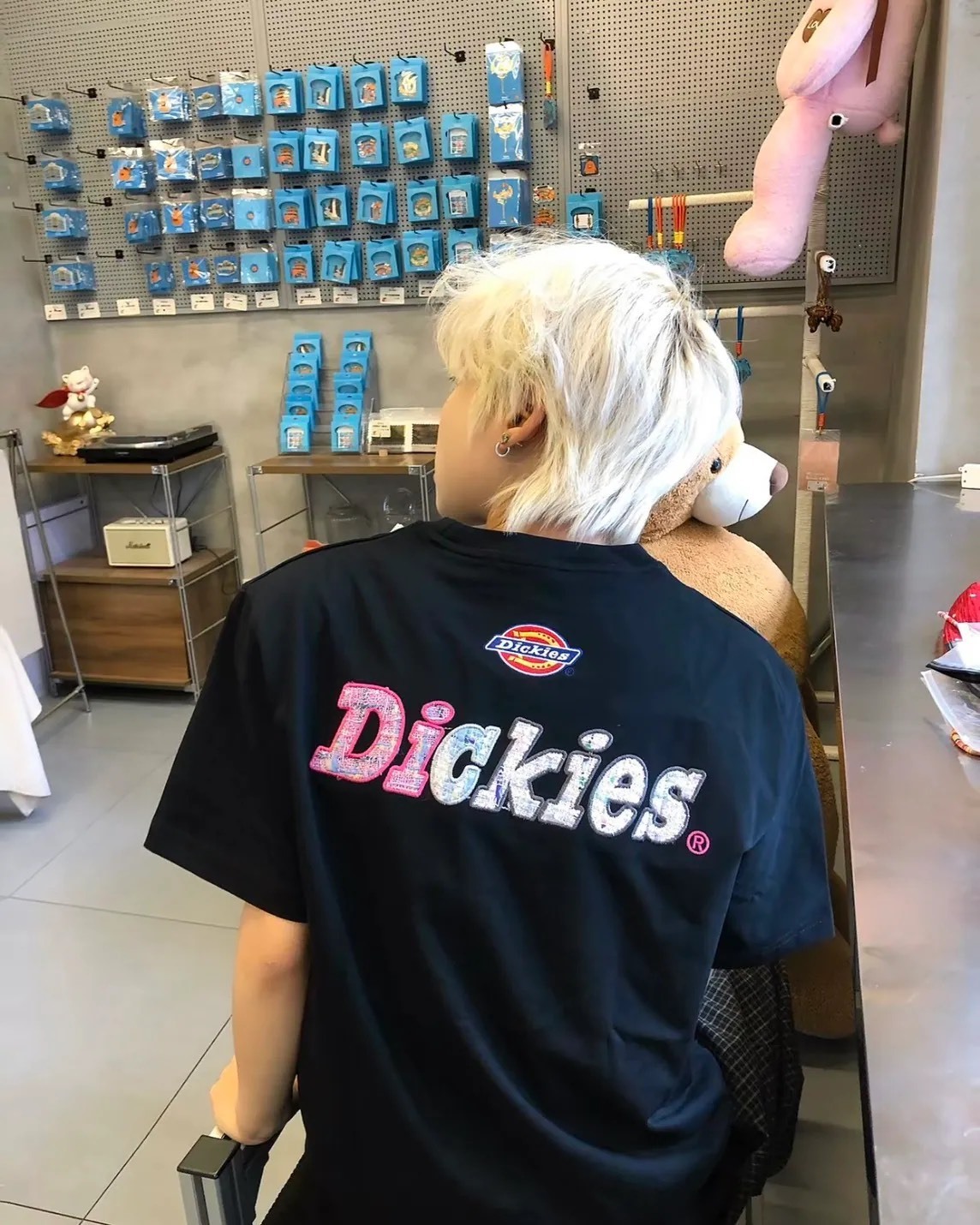 DICKIES 美式復古 街頭 多巴胺小香風 拼接 印花 短袖 4色