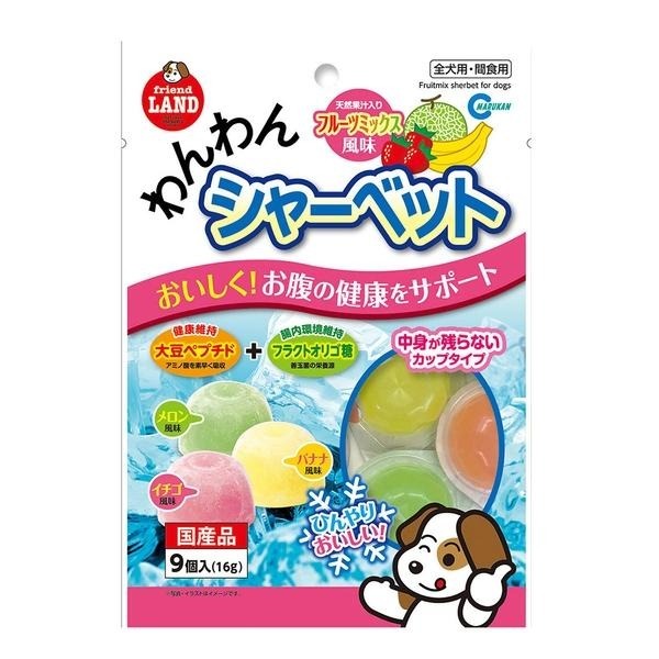MARUKAN 狗小食．汪汪雪葩水果混合裝果凍9pcs