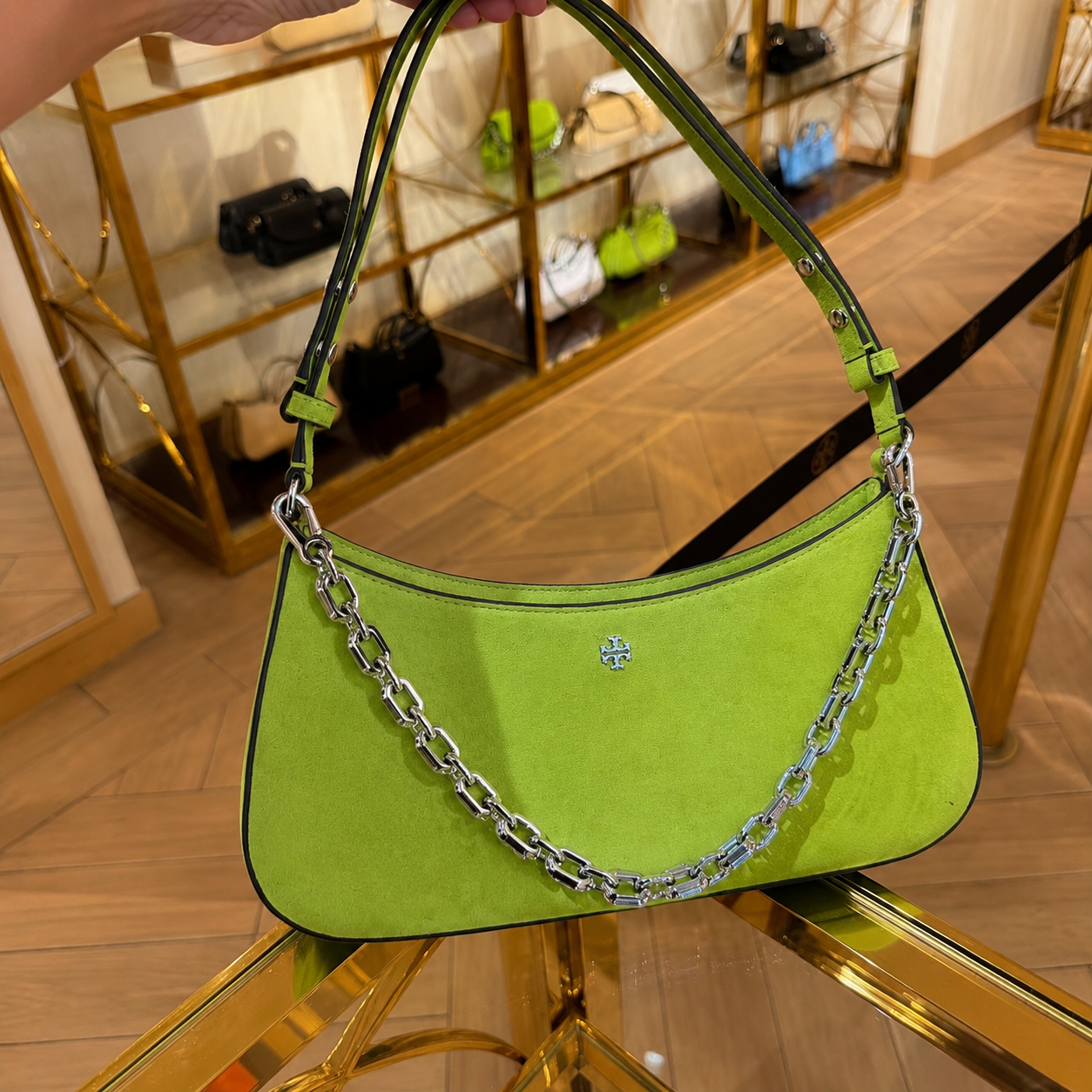 【預購】Tory Burch H0808111 Rory 麂皮單背包