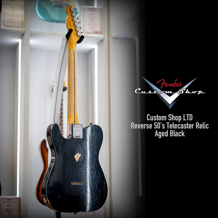 Fender Custom Shop LTD Reverse 50’s Tele Relic Aged Black 吉他