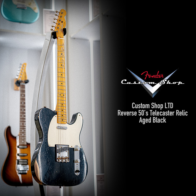 Fender Custom Shop LTD Reverse 50’s Tele Relic Aged Black 吉他