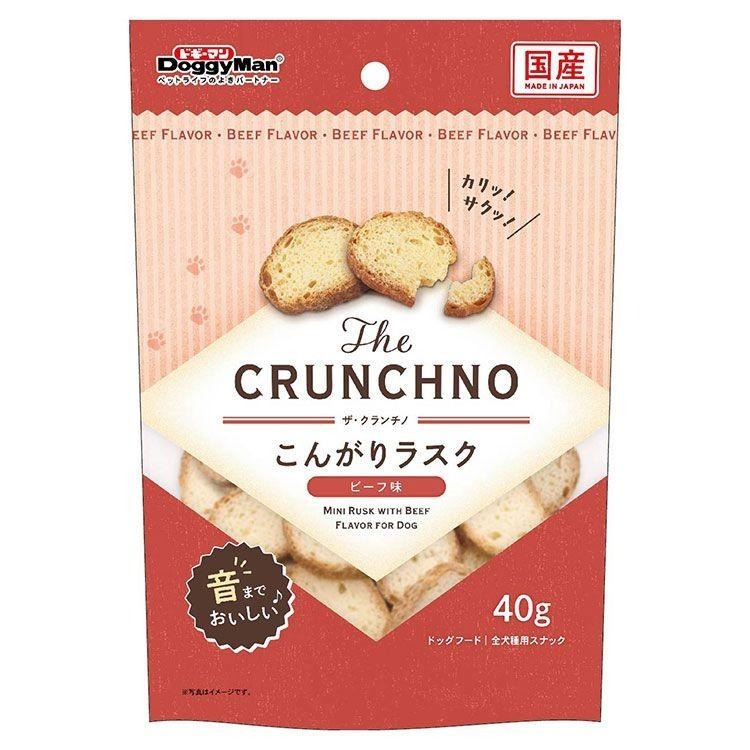 Doggyman 狗小食．CRUNCHNO 香脆麵包乾 牛肉味40g