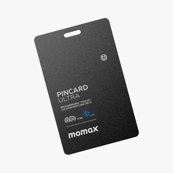 Momax PinCard Ultra 充電式 Find My 全球定位器｜支援 UWB 精準尋找｜BR19D