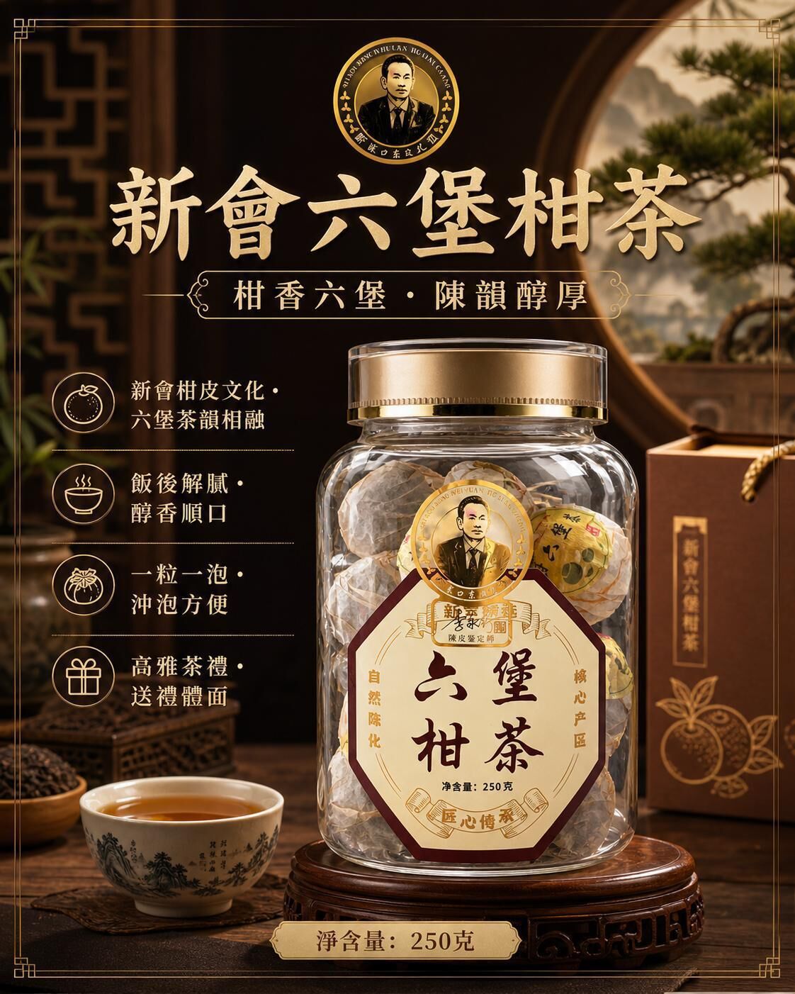 新會系列  六堡柑茶