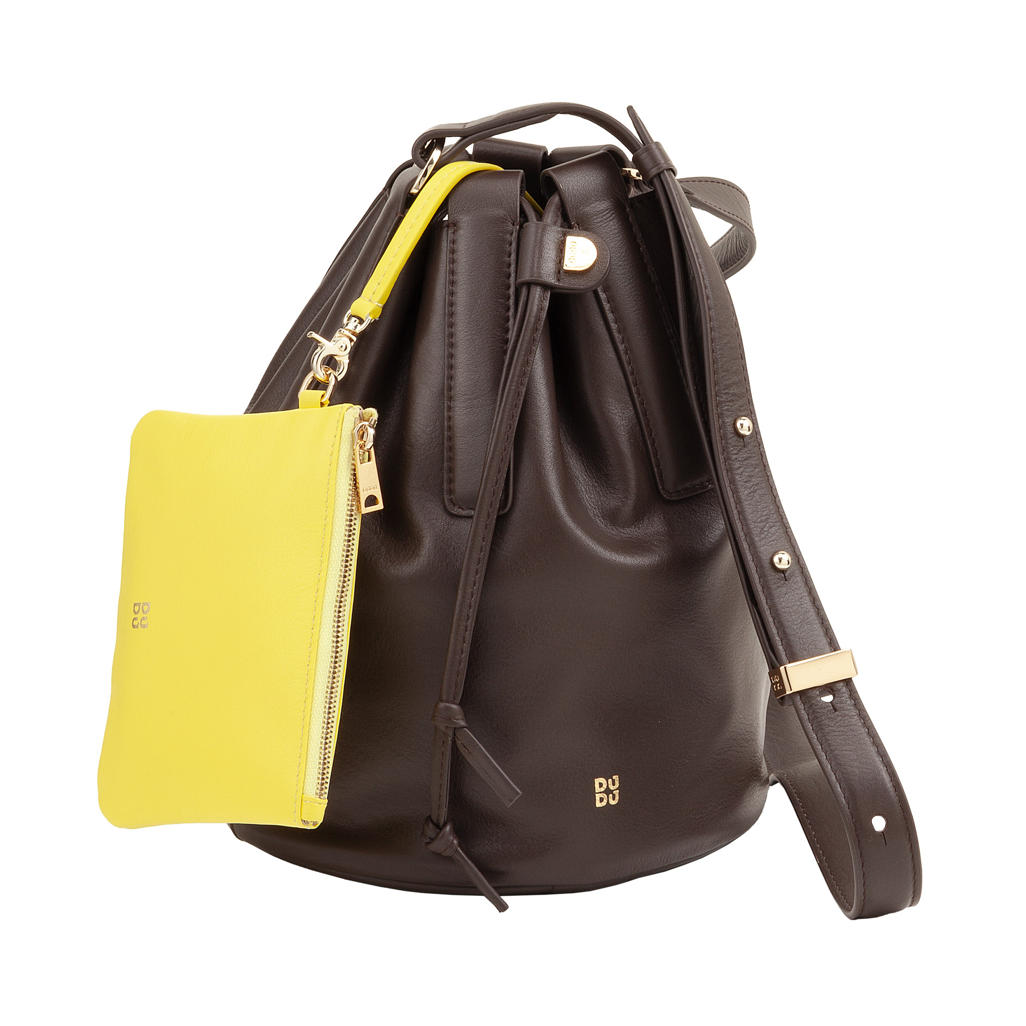 Dudu Leather bag - Filicudi Medium 534-6065-46 Coffee Brown