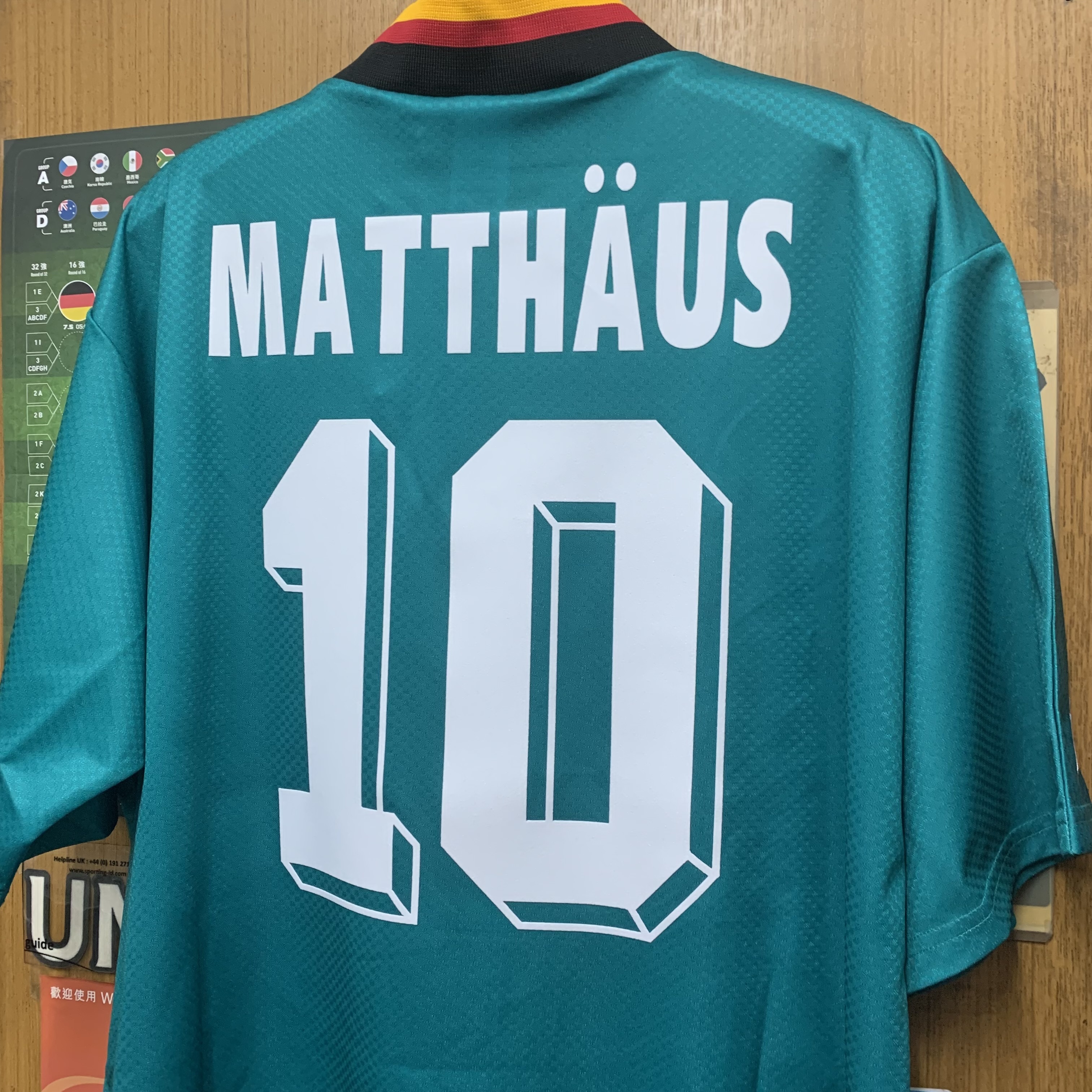1994 Germany Retro Away Shirt with Nameset
