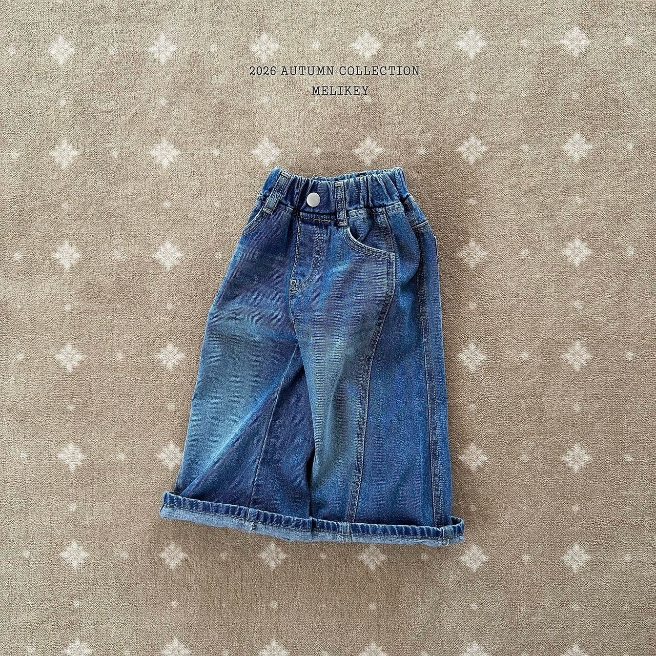 MELIKEY Panel Wild Denim Pants