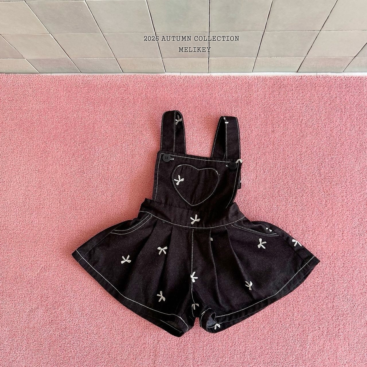 MELIKEY Ribbon Embroidered Overalls